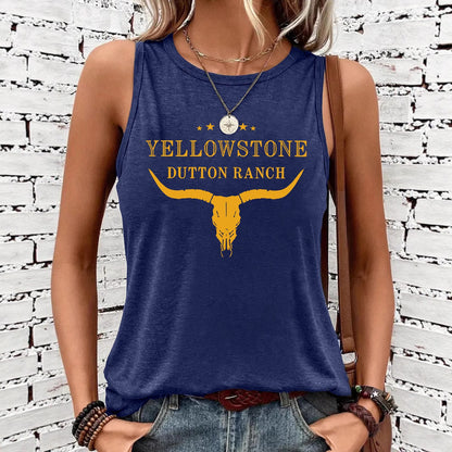 Chaleco vaquero estampado del Oeste