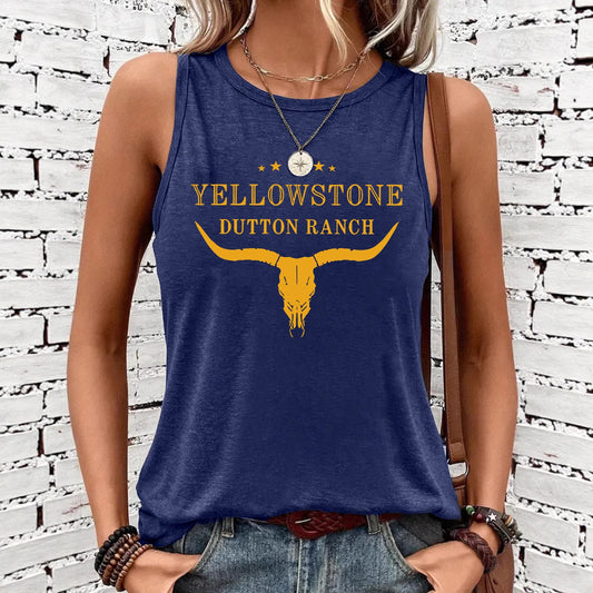 Chaleco vaquero estampado del Oeste