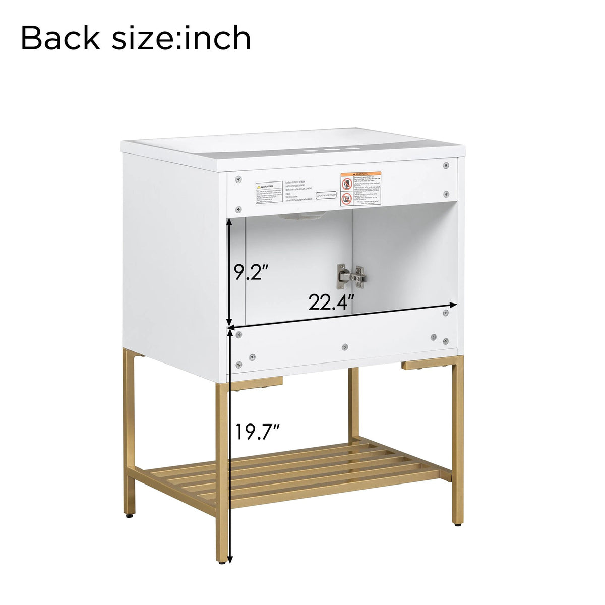 24" Bathroom Vanity with Sink by eprolo