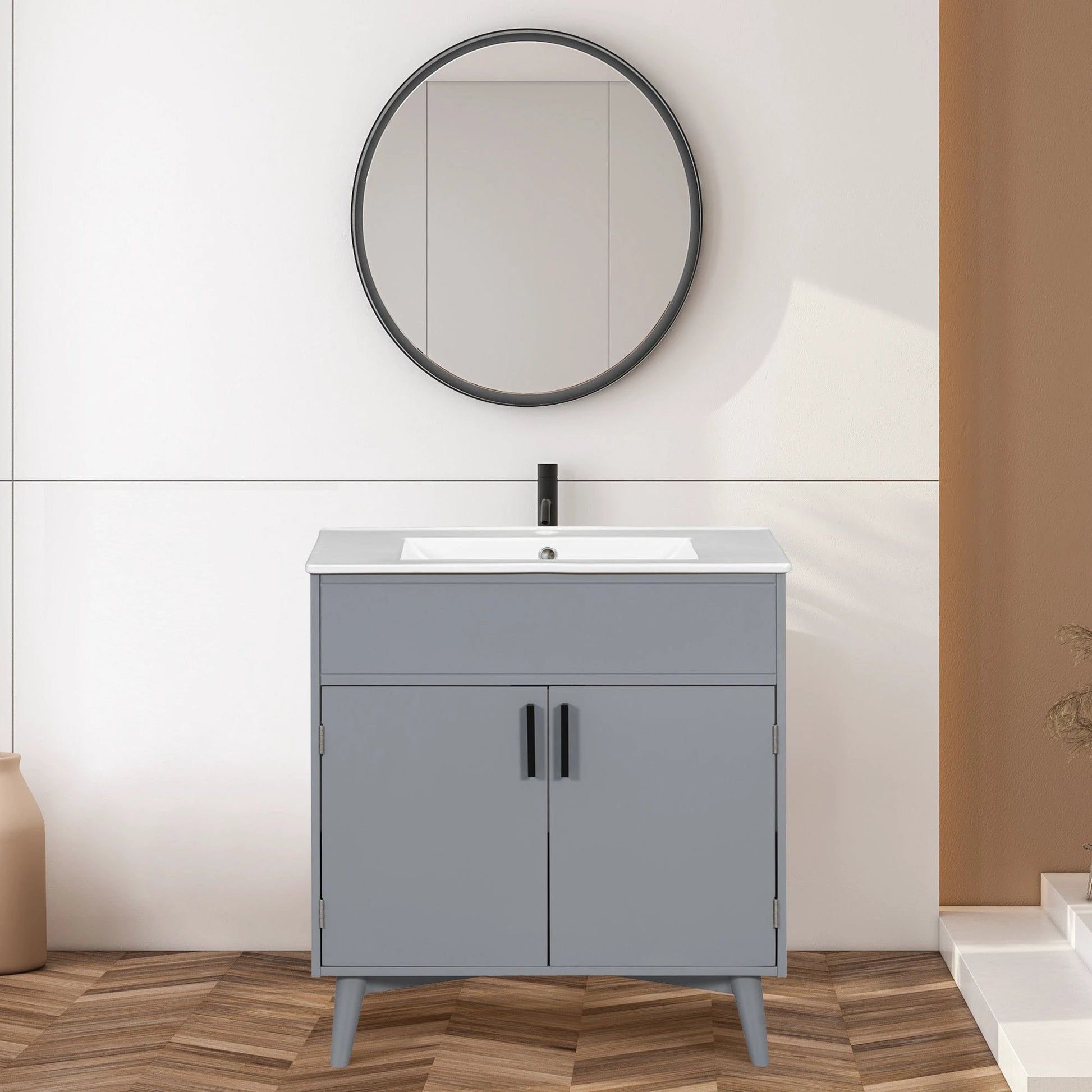 Bathroom vanity Set with Sink, Combo Cabinet, Bathroom Storage Cabinet by eprolo