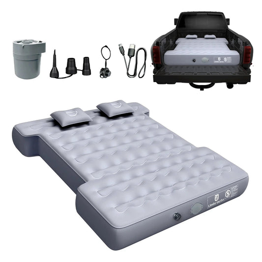 Umbrauto Built-in Pump Truck Bed Air Mattress for 5.5-5.8ft Auto Inflate Short Truck by eprolo