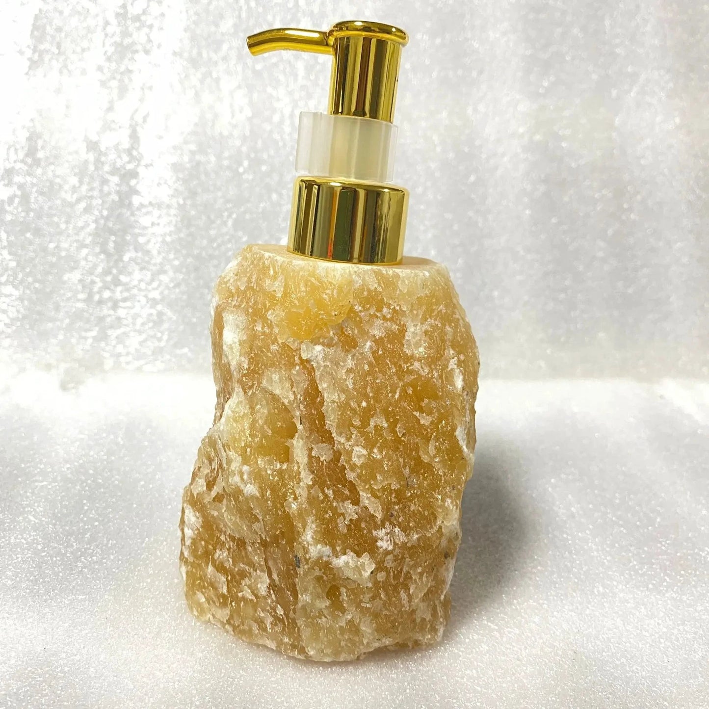 1 PCS Natural Pink Crystal Stone Press Bottle Dispenser 30ml Liquid Dispenser Shower Gel Wash Light Luxury Bathroom Accessory by eprolo