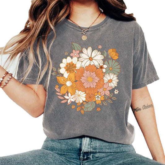 T-shirt lavé et utilisé avec T-shirt imprimé