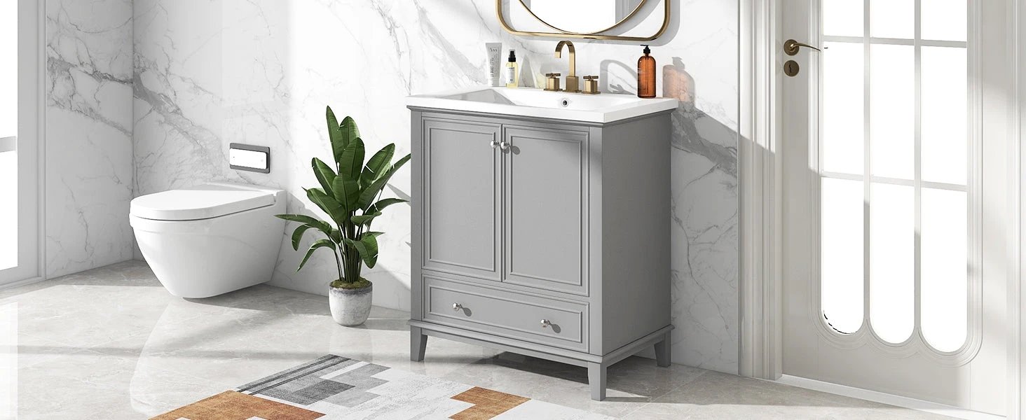 30inchgrey Bathroom Vanity with Sink by eprolo