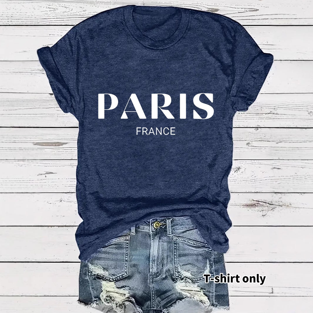Camiseta Letras de París