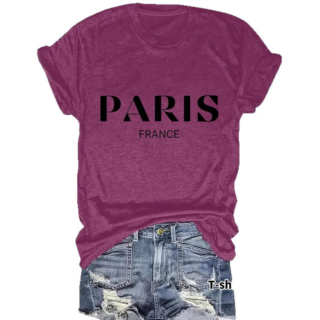Camiseta Letras de París