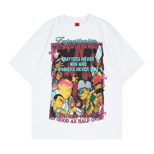 Character short sleeved T-shirt