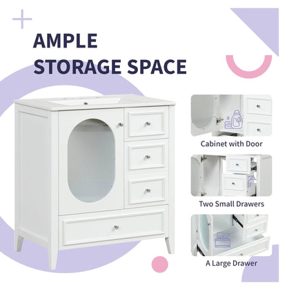 30" Bathroom Vanity with Sink by eprolo