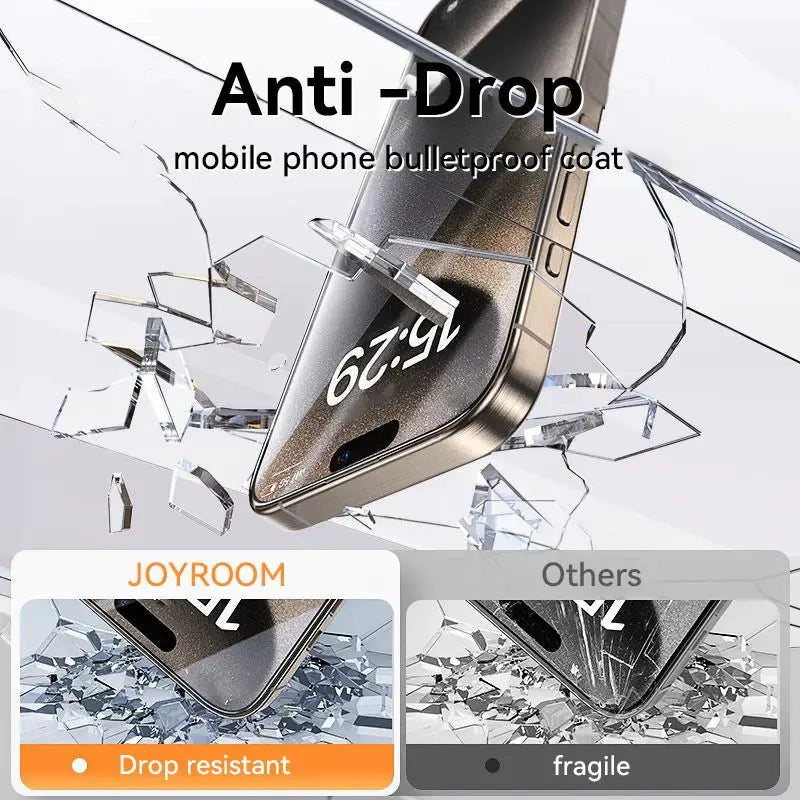 Joyroom 9D tempered glass screen protector for iPhone Pro Max series, 1–3pcs, anti-drop, drop-resistant