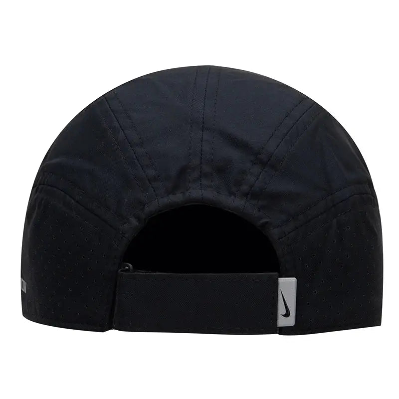 Nike black adjustable baseball cap with back strap and swoosh tag