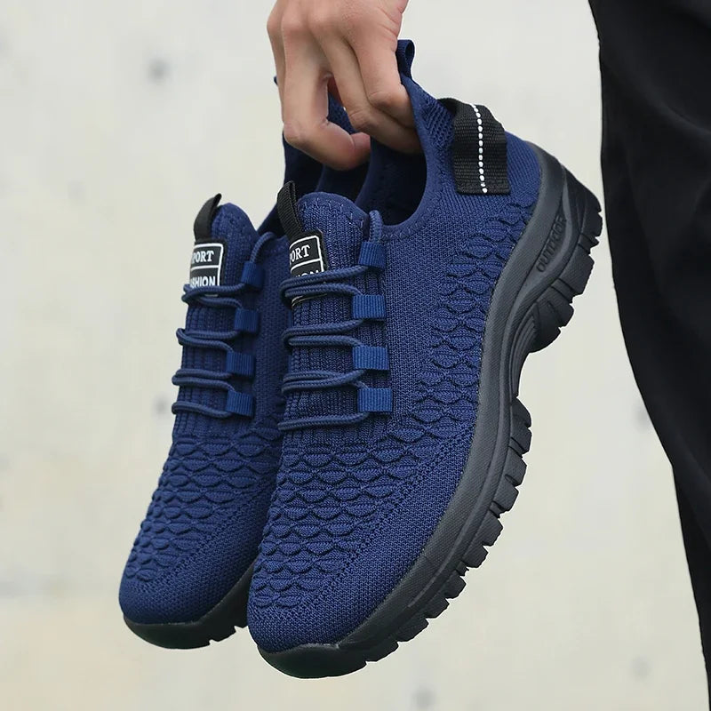 Men's Bright Yellow Outdoor Sneakers
