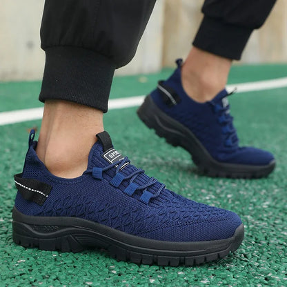 Men's Bright Yellow Outdoor Sneakers