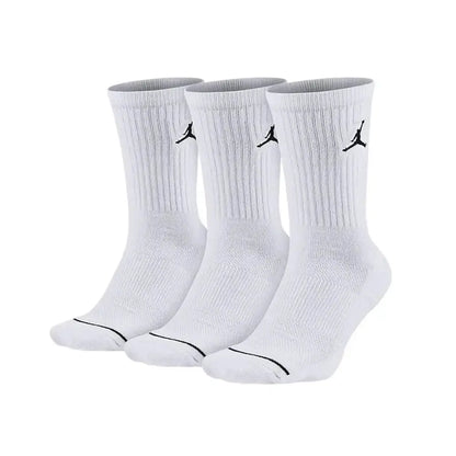 Nike Everyday Crew white 3-pack unisex basketball socks with Jumpman logo