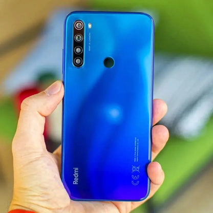 Xiaomi Redmi Note 8 Global Firmware Smartphone in blue gradient with quad-camera module