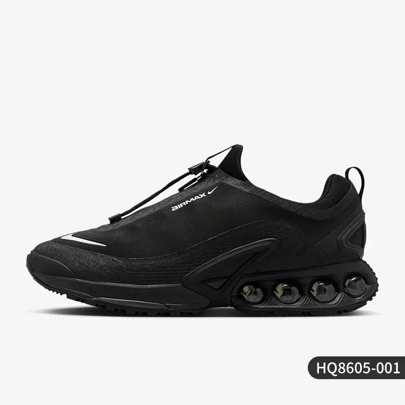 Nike Air Max Dn Roam men's black low-cut sneakers with visible Air Max cushioning