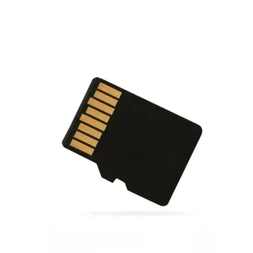 Black SIM card with gold contact pads for mobile devices, nano SIM style