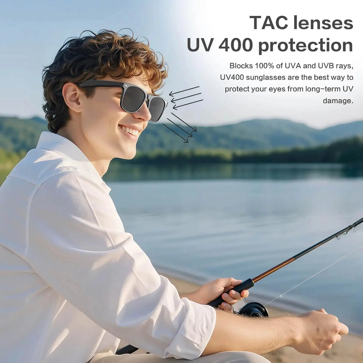 Real Time AI Translation Glasses with Camera, dark frame smart glasses