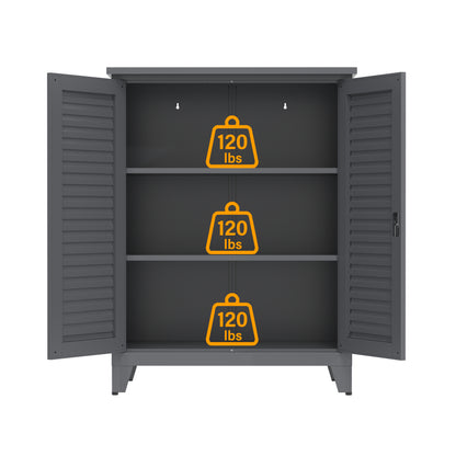 Armoire de rangement à outils en métal de 119 cm de haut,