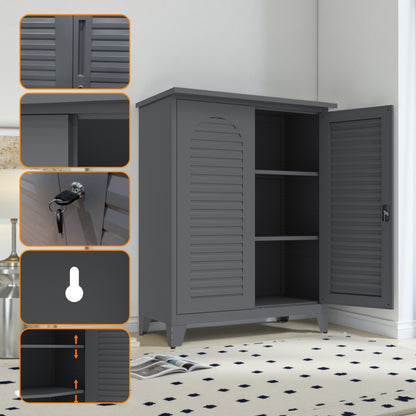 Armoire de rangement à outils en métal de 119 cm de haut,