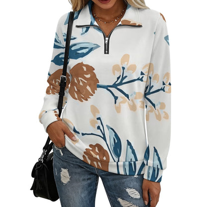 Women's 1/4 Zip-Up Sweatshirt