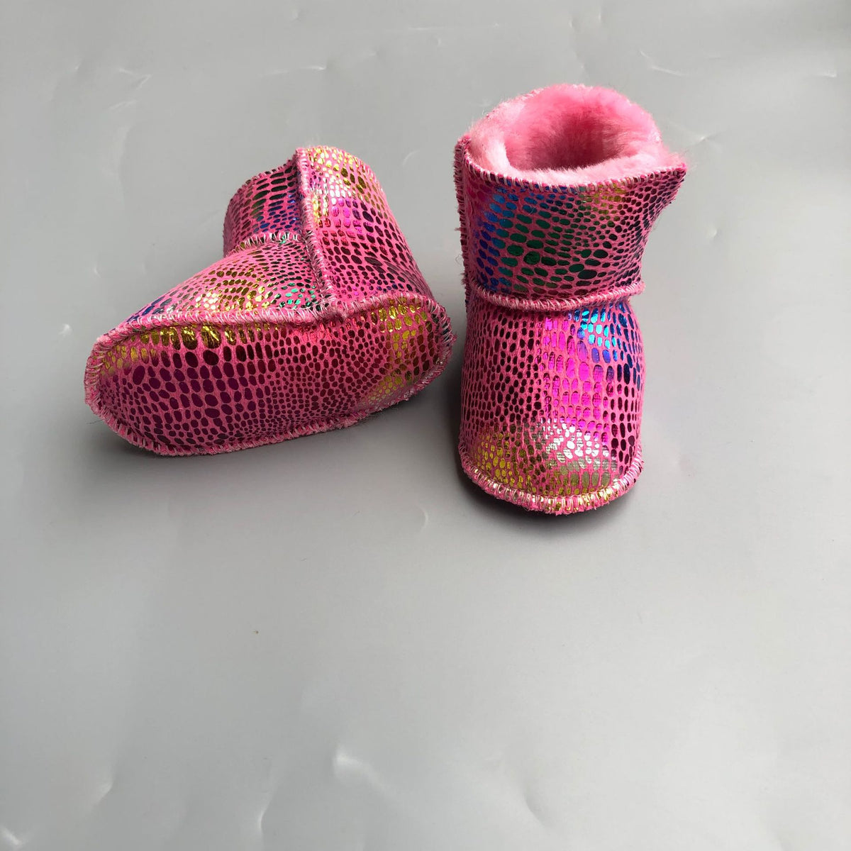 New Fur Integrated Soft Bottom Anti-skid Baby Shoes