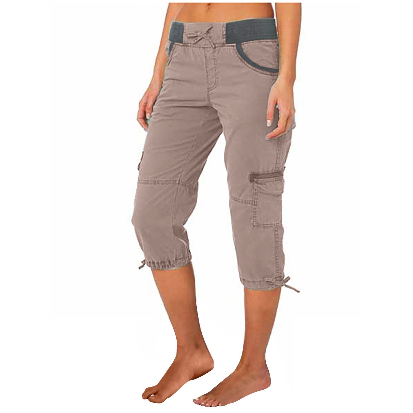 A-line Loose Wide-leg Adjustable Pants