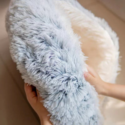 Lit pour chat semi-fermé, universel quatre saisons, avec couvercle en coquille, nid pour petit chien, fournitures pour animaux de compagnie d'hiver