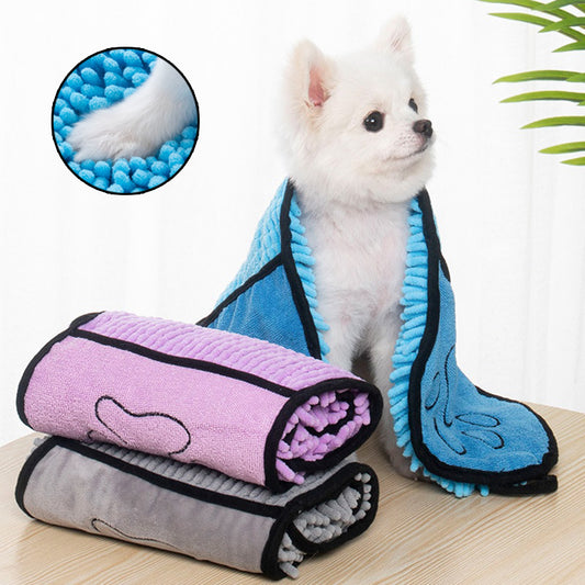 Chiens Chats Serviettes Peignoir pour chien super absorbant Serviettes de bain en microfibre Serviette de bain pour chat à séchage rapide pour animaux de compagnie Serviettes pour chien Produits pour animaux de compagnie