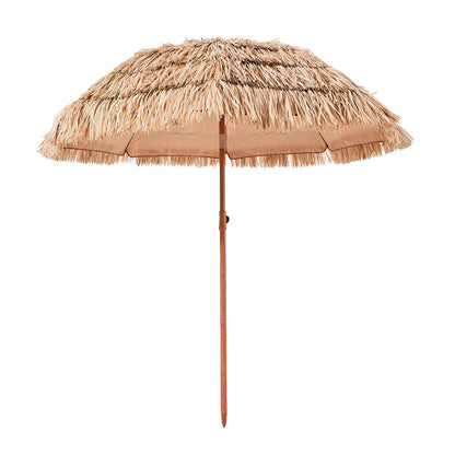 Parasol de terrasse en chaume Tiki, 1,8 m, pour piscine, plage