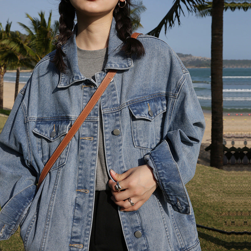 Blouson en jean American Vintage amincissant Ins