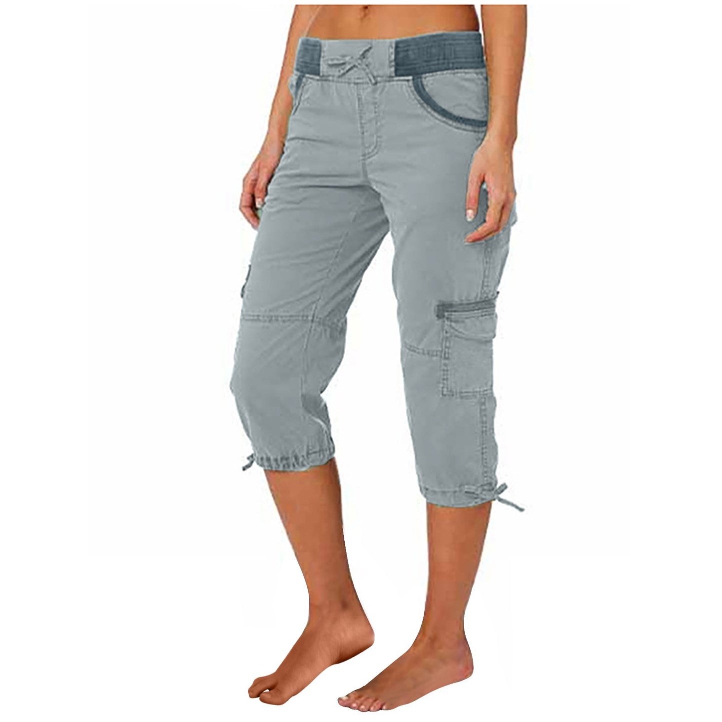 A-line Loose Wide-leg Adjustable Pants