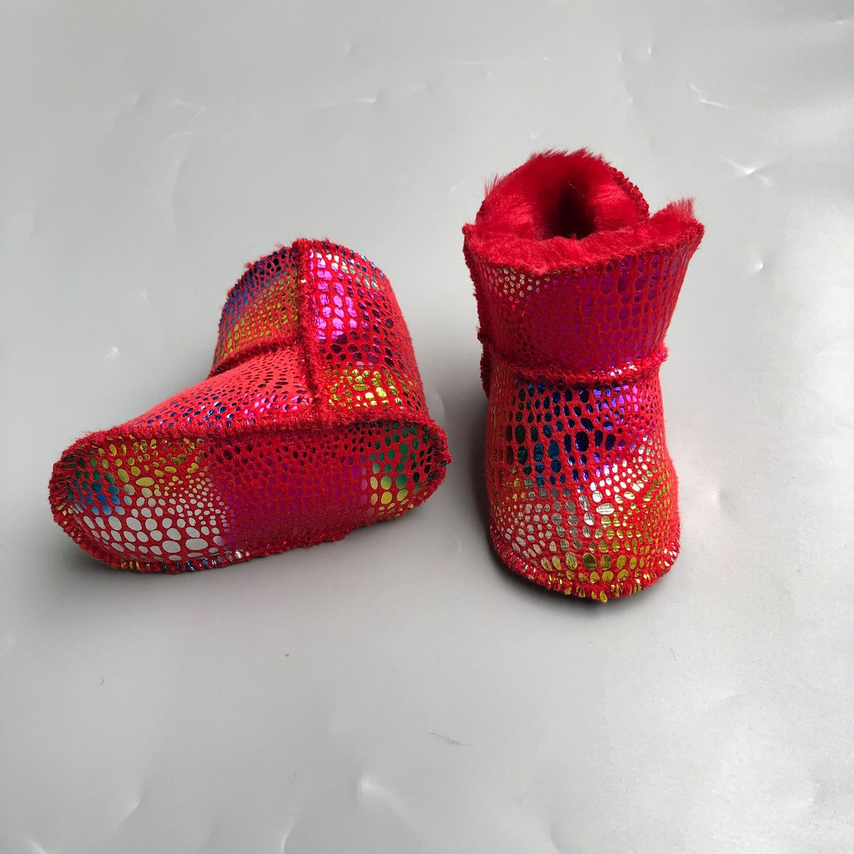 New Fur Integrated Soft Bottom Anti-skid Baby Shoes