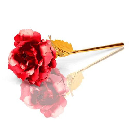 24K Foil Plated Red Rose Valentine's Day Gift by JeansDenim.Store