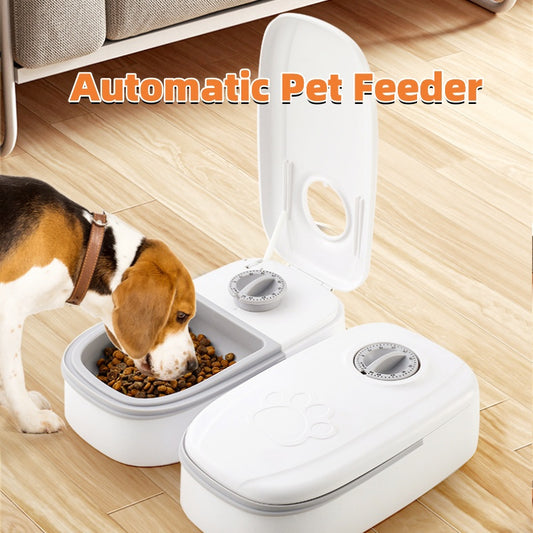 Distributeur automatique de nourriture intelligent pour animaux de compagnie, pour chats et chiens, avec minuterie, gamelle en acier inoxydable, fournitures pour animaux de compagnie