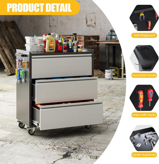 Armoires de rangement pour outils de garage en métal Aobabo