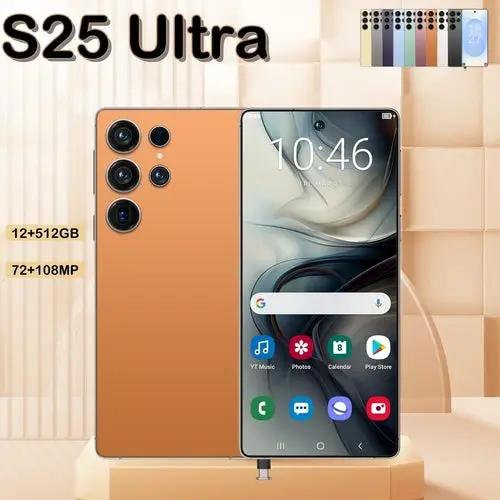 I25 Ultra 5G smartphone, unlocked, orange back, 6.8-inch HD display