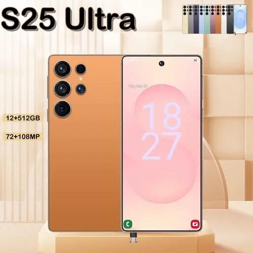 I25 Ultra 5G smartphone, unlocked, orange back with quad-camera array and 6.8-inch HD display