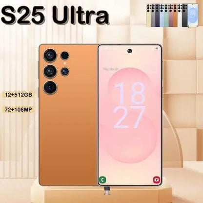 I25 Ultra 5G smartphone, unlocked, orange back with quad-camera array and 6.8-inch HD display