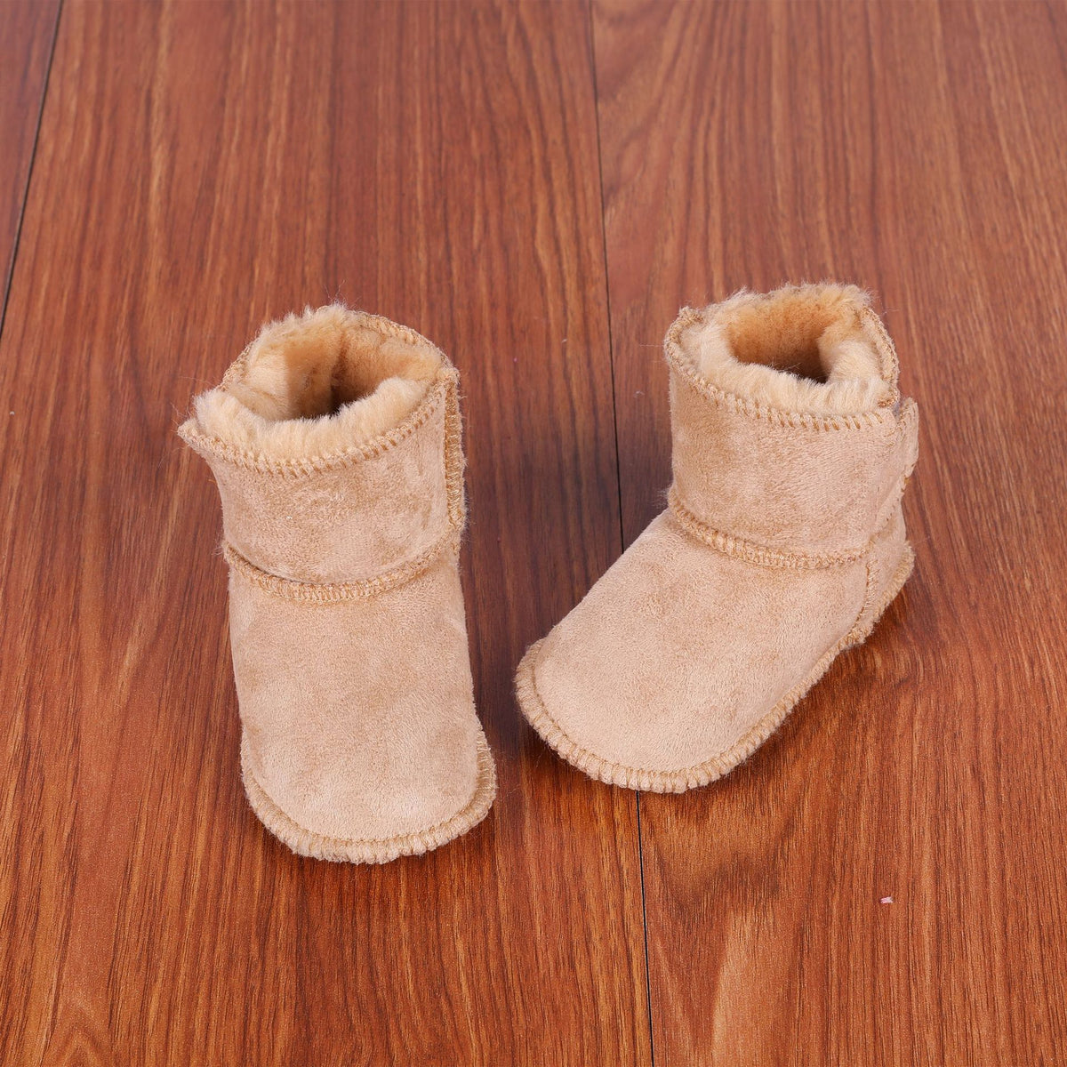 New Fur Integrated Soft Bottom Anti-skid Baby Shoes