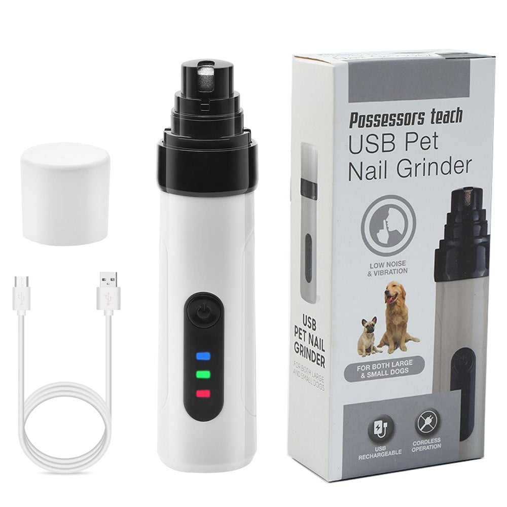 Pet Automatic Nail Piercing Device 3-speed LED Electric