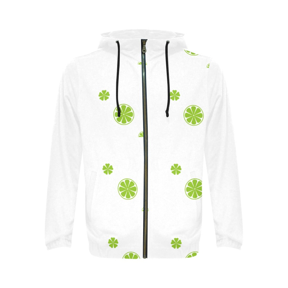 Men's All Over Print Full Zip Hoodie (Model H14)