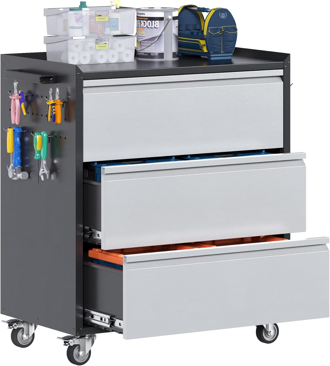 Gabinetes metálicos para herramientas de garaje Aobabo