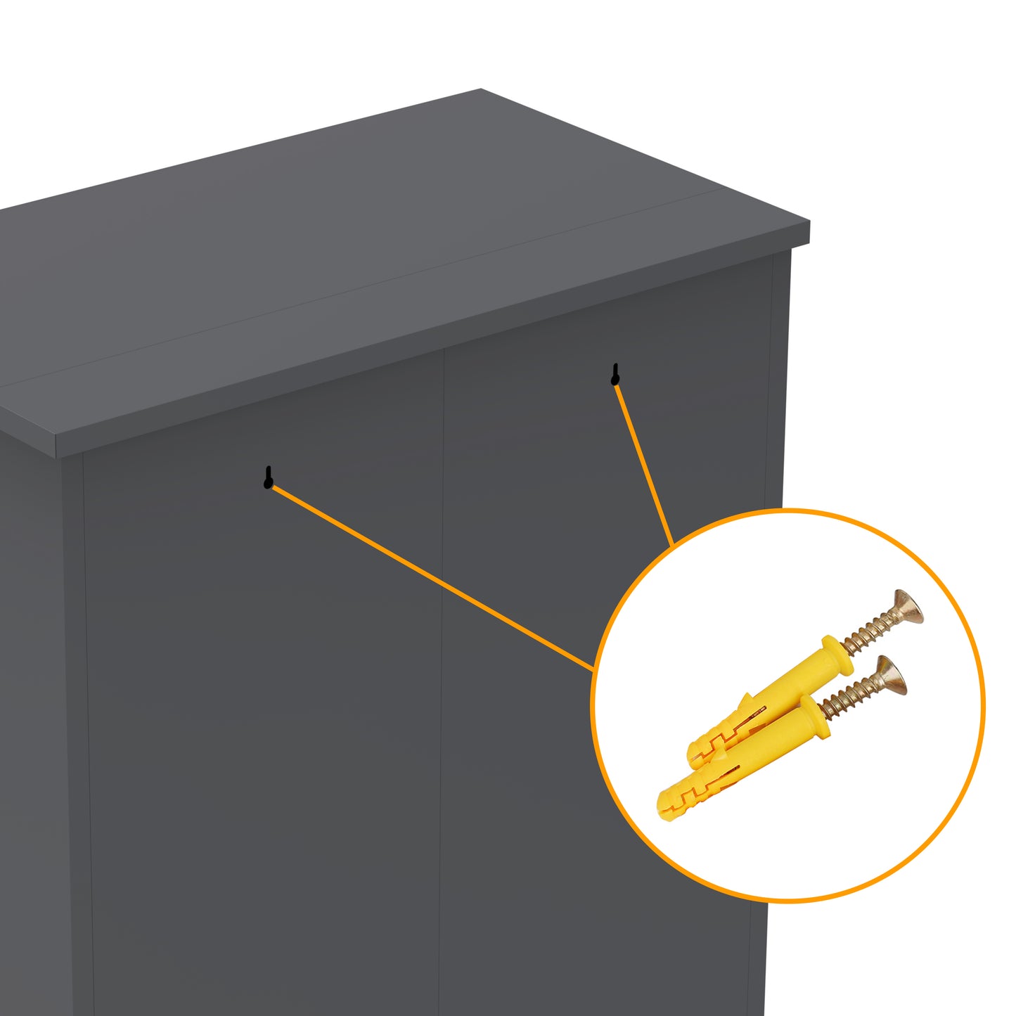 Armoire de rangement à outils en métal de 119 cm de haut,