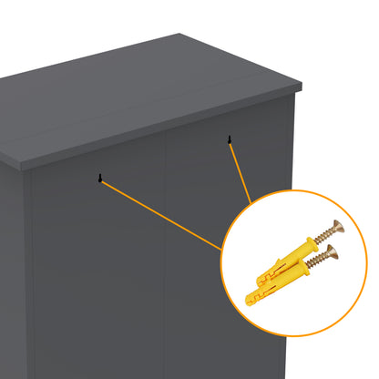Armoire de rangement à outils en métal de 119 cm de haut,