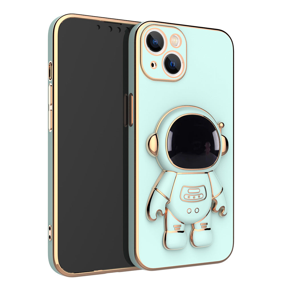 Funda de teléfono 3D Astronauta Anticaída con Soporte Galvanizado