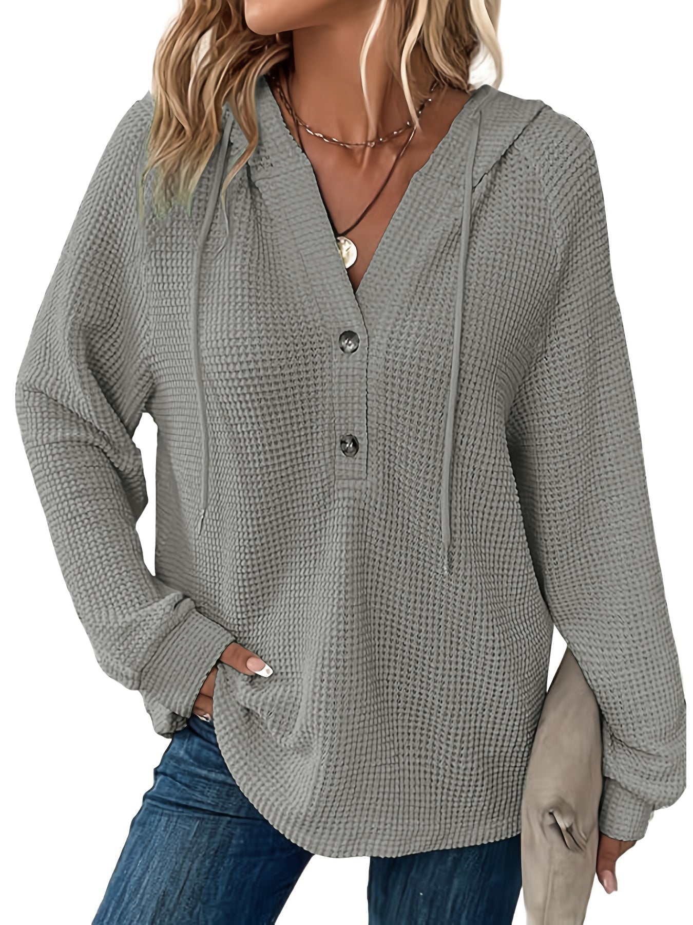 Ropa deportiva de manga larga de color liso para mujer