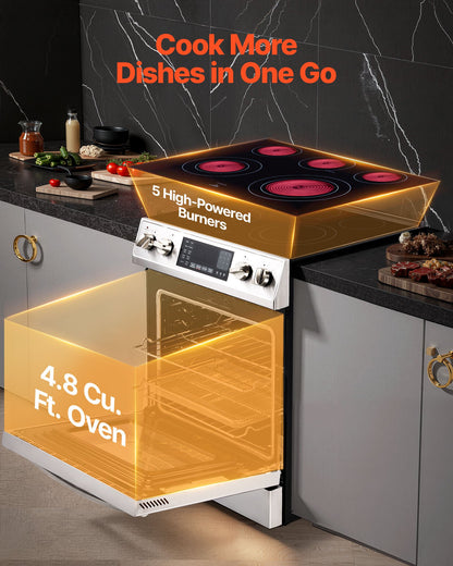 Cuisinière électrique de 30 po, 4,8 pi³