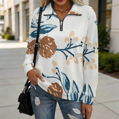 Women's 1/4 Zip-Up Sweatshirt